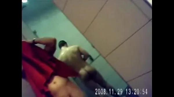 Watch Hot and dick straight in the gym's bathroom power Tube