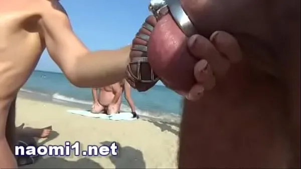Tonton piss and multi cum on a swinger beach cap d'agde Power Tube