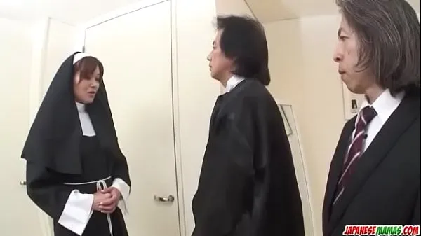 Watch First hardcore experience for Japan nun, Hitomi Kanou power Tube
