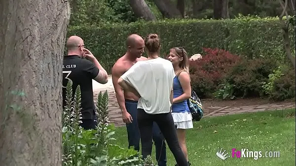 Watch Being famous is great: Antonio finds and fucks a blonde MILF right in the park power Tube