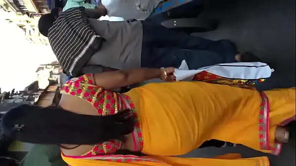 Tonton Cute structure of aunty in yellow saree Power Tube