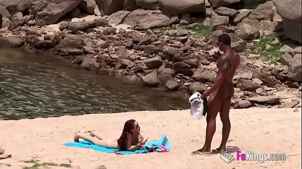 Se The massive cocked black dude picking up on the nudist beach. So easy, when you're armed with such a blunderbuss power Tube