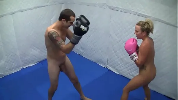 Se Dre Hazel defeats guy in competitive nude boxing match power Tube