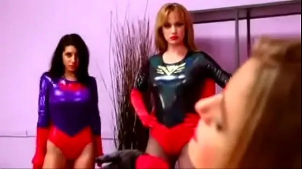 Watch Red Queen fucks two superheroines power Tube