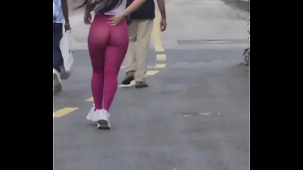 Xem Married almost naked on the street in transparent leggings Luana Kazaki ống điện