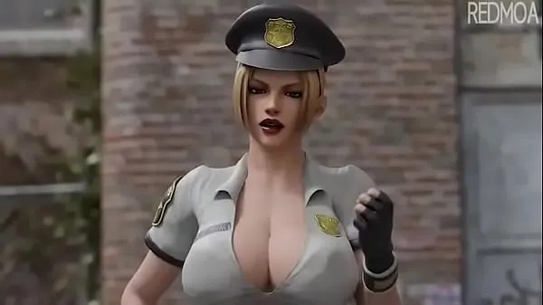 Tonton female cop want my cock 3d animation Power Tube