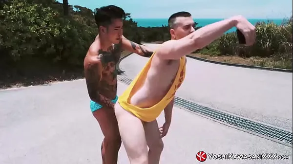 Watch Outdoor Fisting With Kinky Homosexuals power Tube