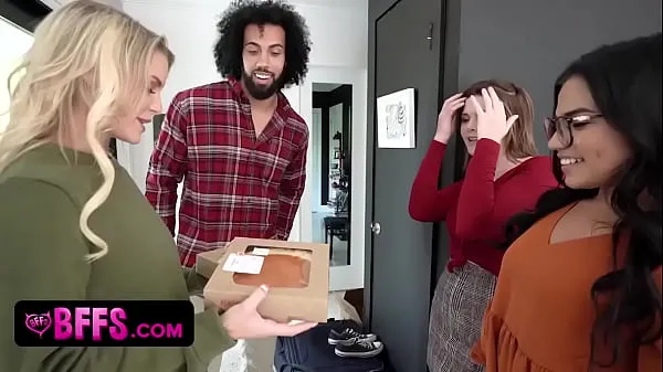 Watch BFFS - Three Gal Friends Enjoy Their Thanksgiving Celebration By Sharing A Hot Guy power Tube