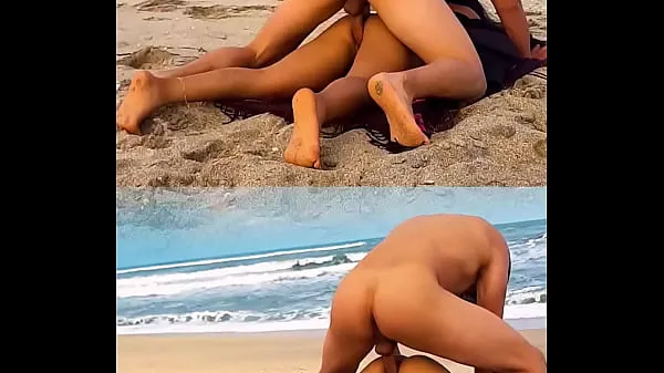 Watch UNKNOWN male fucks me after showing him my ass on public beach power Tube