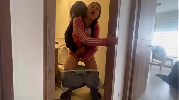 Watch My friend leaves me alone at the hot aunt's house and we fuck in the bathroom power Tube