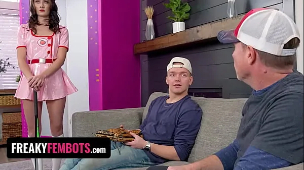Bekijk Sex Robot Veronica Church Teaches Inexperienced Boy How To Make It To Third Base - Freaky Fembots Power Tube