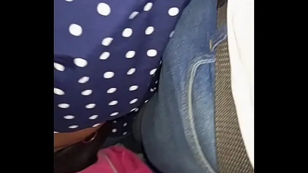 Katso Harassed in the passenger bus van by a girl, brushes her back and arm with my bulge and penis Power Tube