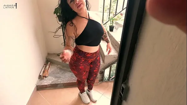 Watch I fuck my horny neighbor when she is going to water her plants power Tube