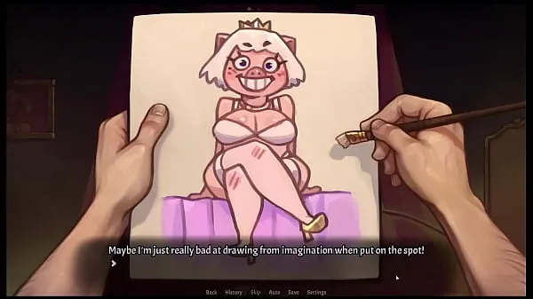 Watch My Pig Princess [ Hentai Game PornPlay ] Ep.17 she undress while I paint her like one of my french girls power Tube