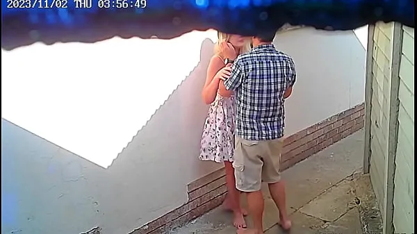 Cctv camera caught couple fucking outside public restaurant 파워 튜브 시청