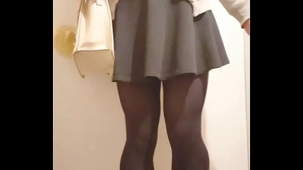 Tonton Japanese girl public changing room dildo masturbation Power Tube