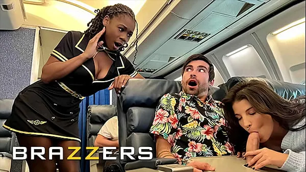 Watch Lucky Gets Fucked With Flight Attendant Hazel Grace In Private When LaSirena69 Comes & Joins For A Hot 3some - BRAZZERS power Tube