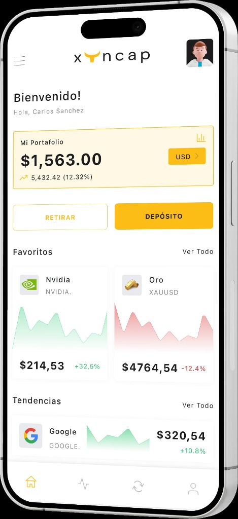 Xyncap App Interface